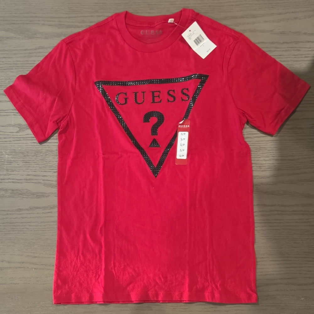 Guess Bold Red Tee with Iconic Logo